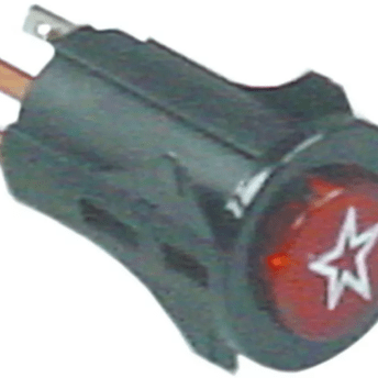 Horeca Parts - Przełącznik chwilowy, wymiary montażowe Ø16 mm, okrągły, czerwony, 1NO, 250V 3A, zapłon - Piec konwekcyjny Inoxtrend (3319273)