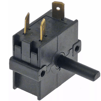 Horeca Parts - Przełącznik obrotowy krzywkowy 4 pozycyjny 0-1-2-3 2-biegunowy 250V 16A 6x4,6mm (7134494)