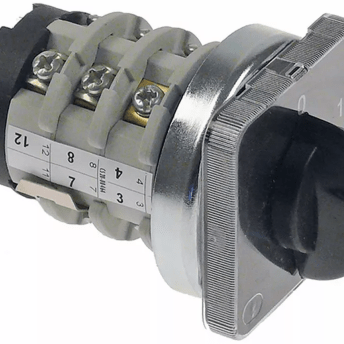 Horeca Parts - Przełącznik obrotowy krzywkowy 3 pozycyjny 0-1-2 6-biegunowy 690V 20A 8x7mm - Ekspres do kawy Sab Italia, Vibiemme (1057060)