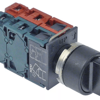 Horeca Parts - Przełącznik obrotowy śr. mocowania 22mm sekwencja 0-1-2 czarny - Zmywarka tunelowa Angelo Po