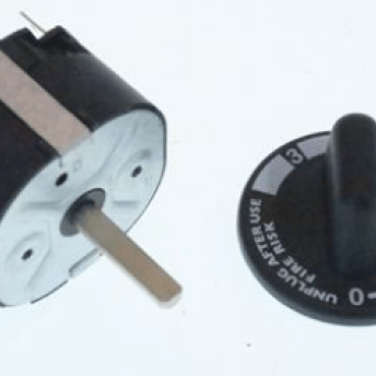 Horeca Parts - Zestaw zegara czasowego M2 z pokrętłem, impuls mechaniczny, 250 V 16 A, wałek ø 6x4,6 mm, dł. wałka 24 mm (5136976)
