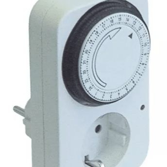Horeca Parts - Timer do gniazdka, ustawienie czasu pracy mechanicznej 24 h, interwały 15 min, 1NO przy 230 V, 16 A (5143643)