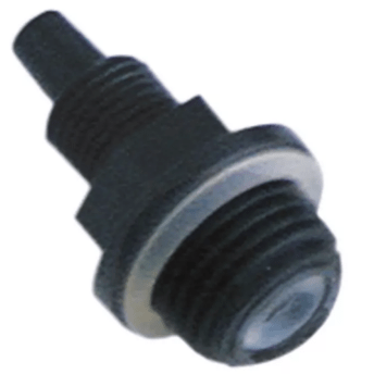 Horeca Parts - Złącze węża, gwint M15×1 / M10×1, średnica węża 6×4 mm, długość 31 mm, z zaworem bezzwrotnym, strona wylotowa, typ N84 - Ecolab