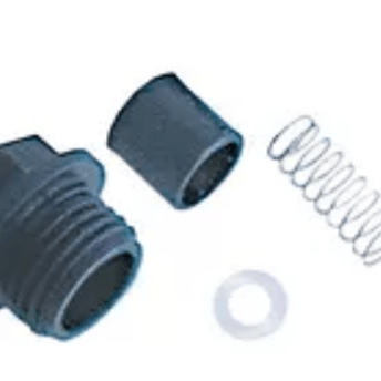 Horeca Parts - Złącze węża kompletne, kątowe, plastikowe, do przyłącza ssawnego, typ N83, średnica 12 mm / 3/8", waga 0,061 kg - Palux