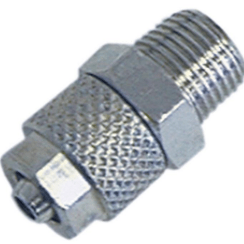 Horeca Parts - Złączka śrubowa prosta z mosiądzu niklowanego 1/4", do węża Ø 4/6 mm, 1 szt., 0,020 kg - Ascaso