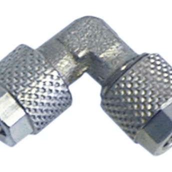 Horeca Parts - Przyłącze węża kątowe 4×6 mm, mosiądz niklowany, nr kat. 361.180, waga 0,040 kg - Ascaso