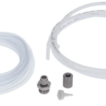 Horeca Parts - Zestaw montażowy węża detergentowego 4×6 mm, PVC przezroczysty, 2 m, 2× wąż / filtr zbiornika / wlot do zbiornika, waga 0,170 kg