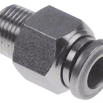 Horeca Parts - Złączka gwintowana 1/8" do węża ø 6 mm, stal nierdzewna, szybkozłączka, waga 0,010 kg