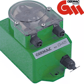 Horeca Parts - Pompa dozująca z kontrolą częstotliwości 3 l/h, 230V AC, do detergentu, wąż Ø 4×6 mm termoplastyczny typ G43 - Germac