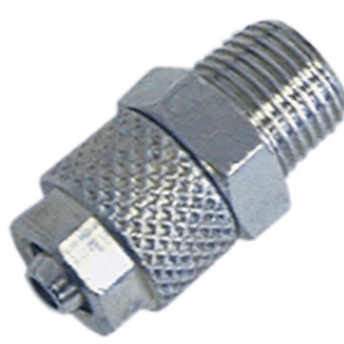 Horeca Parts - Złączka śrubowa prosta z mosiądzu niklowanego 1/8", do węża Ø 6/8 mm, 1 szt., 0,020 kg - Ascaso