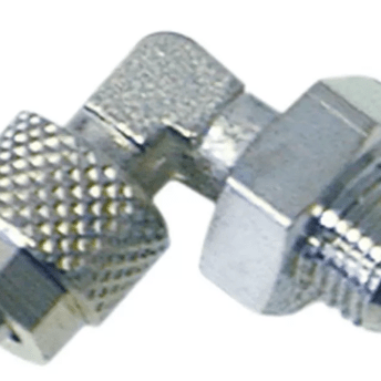 Horeca Parts - Złączka gwintowana kątowa 1/4", wąż ø 6/8 mm, mosiądz niklowany, 1 szt., waga 0,040 kg - Angelo Po