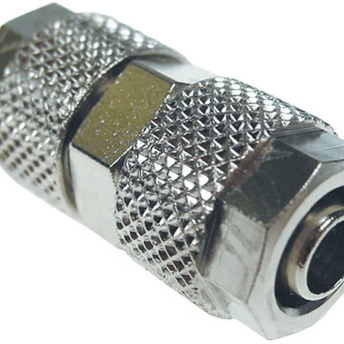 Horeca Parts - Przyłącze węża, proste, mosiądz niklowany, średnica węża 6×8 mm, 1 szt, waga 0,020 kg - Ascaso