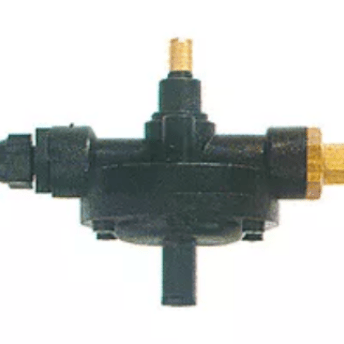 Horeca Parts - Membranowa pompa dozująca typ 2000 do nabłyszczacza, wlot 4×6 mm, przyłącze ciśnieniowe 11 mm / M10×1, zawór zwrotny PTFE, sprężyna 1 mm, wylot M10×1, kod VNR/A3, waga 0,167 kg - Germac