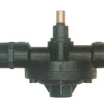 Horeca Parts - Pompa dozująca 2001 do nabłyszczacza, wlot 4×6 mm, przyłącze ciśnieniowe M12×1, wylot M10×1, przyłącze ssące 4×6 mm, zawór zwrotny SS, sprężyna 1 mm, ciśnienie wspomagające zamknięte - Germac