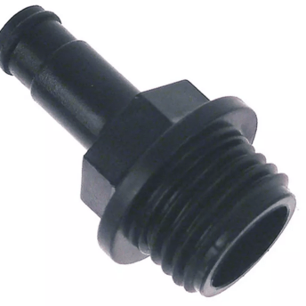 Horeca Parts - Zawór ssawny 1-drożny, wąż ø 8 mm, gwint M15×1,5, tworzywo sztuczne, waga 0,007 kg - Ecolab