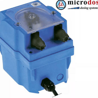 Horeca Parts - Pompa dozująca do płynu nabłyszczającego, ze sterowaniem czasowym, 0,5 l/h, 230 VAC, wąż ø 4x6 mm, wąż silikonowy - Microdos