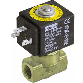 Horeca Parts - Zawór elektromagnetyczny 2-drożny 24 VAC przyłącze 1/4" DN 3mm gniazdo nasuwane DIN -20° do 130°C (5108486)