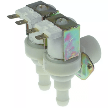 Horeca Parts - Zawór elektromagnetyczny podwójny kątowy 230V wlot 3/4" wylot 11,5mm t.max. 90°C wejście 5,5l/min