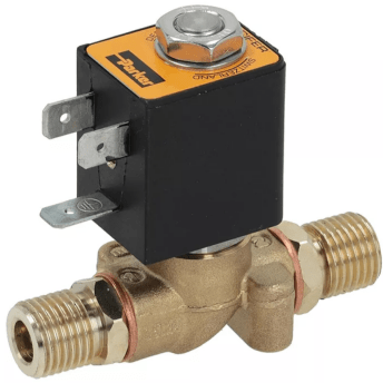 Horeca Parts - Elektrozawór 2-drożny 230V podł. 1/4" 50Hz dł. 44mm maks. temp. 80°C ciśnienie maks. 10 bar