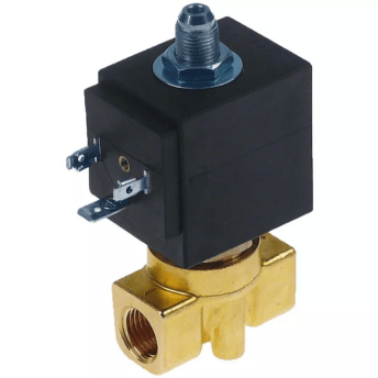 Horeca Parts - Zawór elektromagnetyczny mosiądz 3-drożny 230 VAC przyłącze 1/4" l 40mm dn 2mm (1120377)