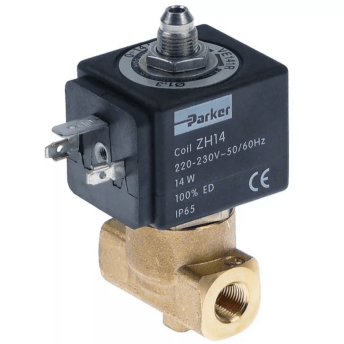 Horeca Parts - Zawór elektromagnetyczny 3-drożny 230VAC dł. 40mm poł. 1/8m" zakres temp. -40 do 180°C - Ekspres do kawy Carimali (5108506)