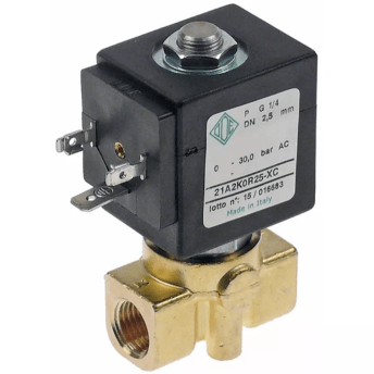 Horeca Parts - Elektrozawór 2-drożny 208-240V wlot 1/4" wylot 1/4" podłączenie 1/4" dł. 40mm - Ekspres do kawy Nuova Simonelli (1120548)