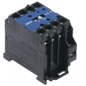 Horeca Parts - Stycznik, 230 V AC, połączenie śrubowe, AC15: 4 A, AC1: 20 A, 2 styki NO / 2 styki NC, typ FANAL DSL3 22 / ISKRA K03C 22, waga 0,160 kg