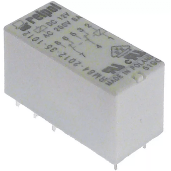 Horeca Parts - Przekaźnik 12 VDC 2CO z pinami połączeniowymi, rozstaw 5 mm, 250 V 8 A - Reipol