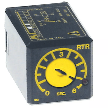 Horeca Parts - Przekaźnik czasowy RTR12DS06S, 230VAC, 5A, 6s, 1CO, 34×34 mm - Tecnologic