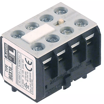 Horeca Parts - Styk pomocniczy 11BGX1022, 2NO/2NC AC-1 10 A do styczników serii BG, przyłącze śrubowe, waga 0,030 kg - Lovato