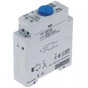 Horeca Parts - Przekaźnik czasowy, przedział czasu 0.05s-60h 1CO 8A 220-240VAC - Crouzet