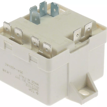 Horeca Parts - Przekaźnik rozruchowy 230V, 1NC, złącza Faston 6,3 mm, z paskiem - General Electric