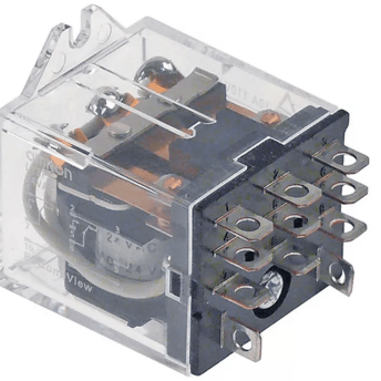 Horeca Parts - Przekaźnik LY2 24 V AC, 10 A, 2CO, przyłącze F4.8, montaż na uchwyt, 0,020 kg  - Omron