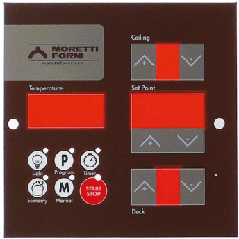 Horeca Parts - Folia klawiatury brązowa wymiary 143x143mm - Piec do pizzy elektryczny Moretti Forni (5050282)