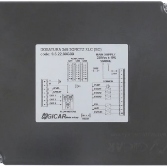 Horeca Parts - Regulator poziomu wody typ 3D5 3GRCTZ XLC (SC) 230V AC 50/60Hz, elektronika dozująca 3-grupowa, DPG 96 C - Gicar