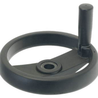 Horeca Parts - Koło ręczne L1 – 22 mm, L2 – 50 mm, gwint M8, rozstaw otworów 9 mm, ø 160 mm, D1 – ø 40 mm, otwór centralny – ø 16 mm - Patelnia elektryczna Angelo Po (5000632)