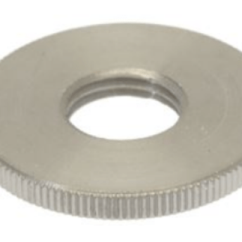 Horeca Parts - Nakrętka karbowana, gwint M12x1, stal nierdzewna, ø 32 mm, śr. wew. ø 11,5 mm, zew. ø 32 mm, wys. 3 mm, grubość 3 mm - Zmywarka do garów i tac Hobart (3743772)
