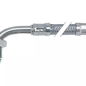 Horeca Parts - Wąż elastyczny z kolanem w oplocie stalowym DN8 podł. 3/8" dł. 500mm