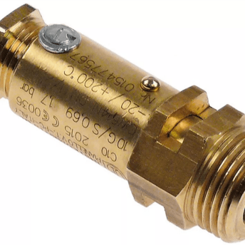 Horeca Parts - Przyłącze zaworu bezpieczeństwa 1/2" uszczelnione, certyfikat CE 0036, ciśnienie zadziałania 1,7bar - La Spaziale (5109547)