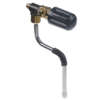 Horeca Parts - Zawór pary kompletny z uchwytem, wlot 1/4", rura mosiężna, rura ze stali nierdzewnej, dł. 180 mm, rurka ø 10 mm - Bfc (5111051)