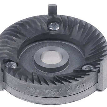 Horeca Parts - Dolny uchwyt żarna, śr. 63,5/69 mm, wys. 21 mm, kierunek obrotu prawy, z trzpieniem do szlifowania - Compak