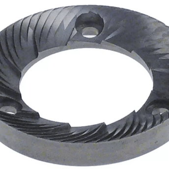Horeca Parts - Para żaren mielących, kierunek obrotu lewy, śr. zewn. 63,3 mm, śr. wew. 38 mm, wys. 9 mm, rozstaw zębów 2,5 mm, 12/60 zębów, otwór ø 5 mm,  waga 0,190 kg - Italmill