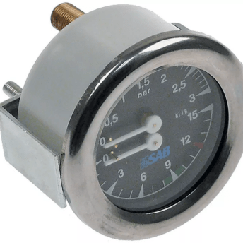 Horeca Parts - Manometr przyłącze z tyłu rozmiar gwintu 1/8″ ø 63mm obszar ciśnienia 0-3 / 0-15bar - SV-Italia