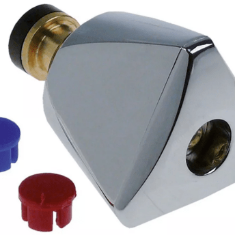 Horeca Parts - Głowica kranu gwint 3/8", H 15–21 mm, z uchwytem, woda zimna/ciepła, 1 szt., waga 0,101 kg