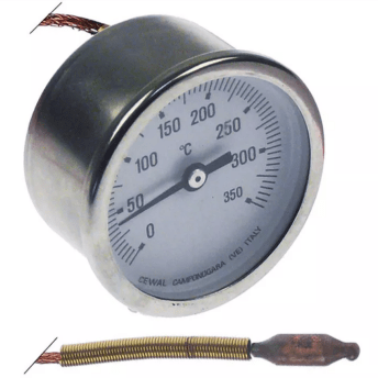 Horeca Parts - Termometr śr. mocowania 52mm temp. max 350°C od 0 do 350°C śr. czujki 6,5mm dł. czujki 22mm - Electrolux (5108381)
