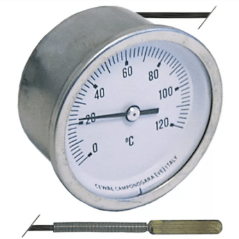 Horeca Parts - Termometr długość kapilary 1500mm średnica czujnika 65mm średnica montażowa 60mm 0-120°C (5113256)