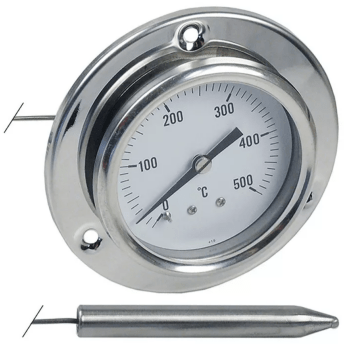 Horeca Parts - Termometr śr. mocowania 60mm temp. max 500°C od 0 do 500°C śr. czujki 10mm dł. czujki 63mm (5108226)