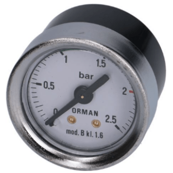 Horeca Parts - Manometr z podłączeniem z tyłu, gwint 1/8", ø 44 mm, zakres ciśnienia 0–2,5 bar - Ekspres do kawy Wega (1245100)