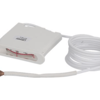 Horeca Parts - Termometr Telemetryczny TELETHERMOMETER TR6211 White, szablon montażowy 11x62 mm, zakres -40°C/+40°C, kapilara 1500 mm, bańka ø 8,5x20 mm