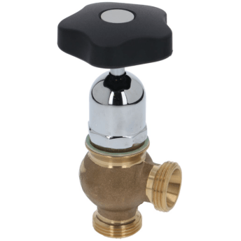 Horeca Parts - Zawór pary, kątowe złącze 1" ET, dł. całkowita 40 mm, wys. 150 mm, mosiężny - Witryna Zanussi (3524006)